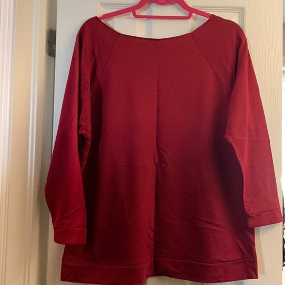 3/4 sleeve slouchy pullover - Picture 4 of 7